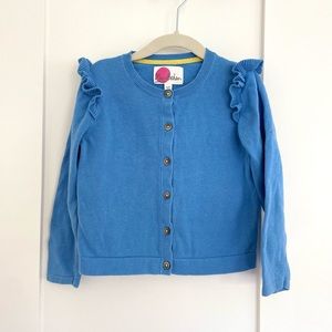 Mini Boden Blue Cardigan 4-5y